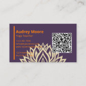 Yoga Teacher Studio Visitenkarte (Vorderseite)