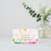 Yoga teacher visitenkarte (Stehend Vorderseite)