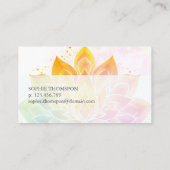 Yoga teacher visitenkarte (Rückseite)