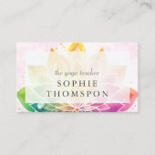 Yoga teacher visitenkarte (Vorderseite)