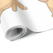 Yoga-Teddybär-Packpapier Geschenkpapier (Rolleneckpunkt)