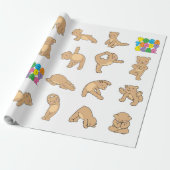 Yoga-Teddybär-Packpapier Geschenkpapier (Ungerollt)