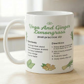 Yoga-Tee-Rezept Ingwer Lemongras Kaffeetasse