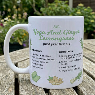 Yoga-Tee-Rezept Ingwer Lemongras Kaffeetasse