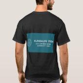 Yoga Text farbenfroh T-Shirt (Rückseite)