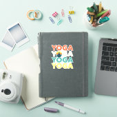 Yoga-Textentwurf Aufkleber (iPad Hülle)