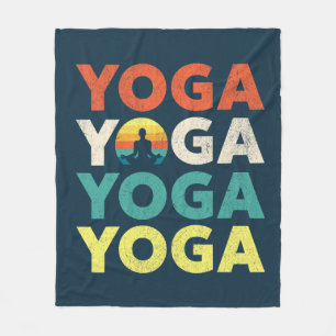Yoga-Textentwurf Fleecedecke