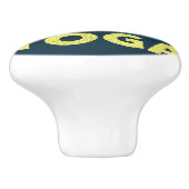 Yoga-Textentwurf Keramikknauf (Seitenansicht)