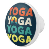 Yoga-Textentwurf Keramikknauf (Rechts)