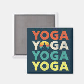 Yoga-Textentwurf Magnet (Vorderseite/Rückseite)