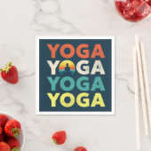Yoga-Textentwurf Serviette (Beispiel)