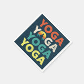 Yoga-Textentwurf Serviette (Ecke)