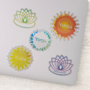 Yoga Themed Sticker Set