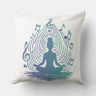 Yoga Throw Pillow Kissen