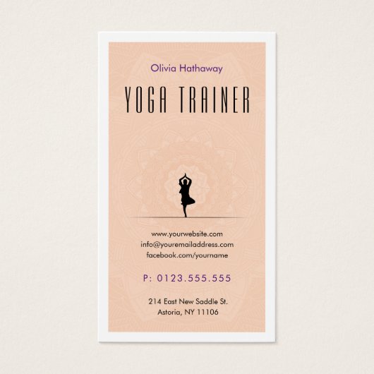 Yoga Trainer | Beruflicher Lehrer (Vorderseite)