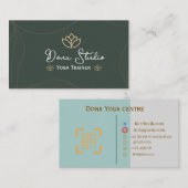 Yoga Trainer Business Card Visitenkarte (Vorne/Hinten)