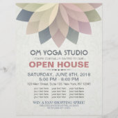 YOGA-Trainer Studio Open House Lotus-Mandala Flyer (Vorne)