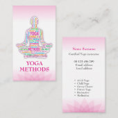 YOGA-Trainer Visitenkarte (Vorne/Hinten)