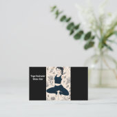 Yoga Training Business Card Visitenkarte (Stehend Vorderseite)