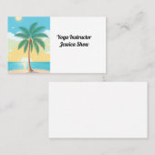 Yoga-Training Visitenkarte (Vorne/Hinten)