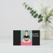 Yoga-Training Visitenkarte (Stehend Vorderseite)