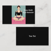 Yoga-Training Visitenkarte (Vorne/Hinten)