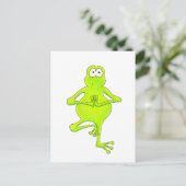 Yoga Tree Frog Postkarte (Stehend Vorderseite)