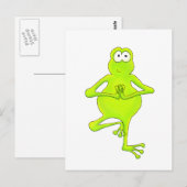 Yoga Tree Frog Postkarte (Vorne/Hinten)