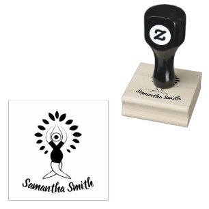 Yoga Tree Gummistempel