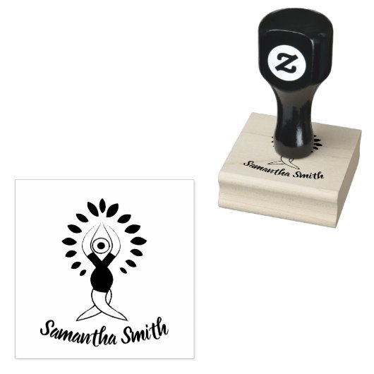 Yoga Tree Gummistempel (Stempel)