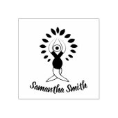 Yoga Tree Gummistempel (Prägung)