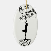 Yoga/Tree Keramik Ornament (Rechts)