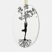 Yoga/Tree  Keramik Ornament (Links)