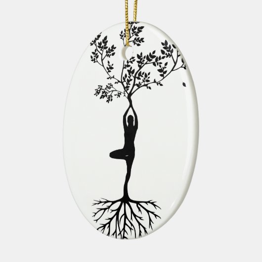 Yoga/Tree Keramik Ornament (Links)