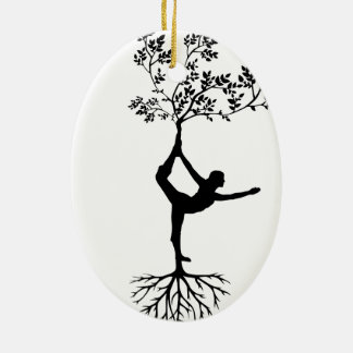 Yoga/Tree  Keramik Ornament