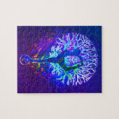 Yoga Tree Lila Peace Rainbow Puzzle (Horizontal)