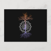 Yoga Tree Mandala Nirvana Meditation Zen Asana Gif Postkarte (Vorderseite)
