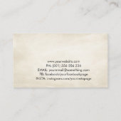 Yoga Tree Moon and Sun - Wasserfarbe Visitenkarte (Rückseite)