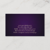 Yoga Tree Moon - Perl und Gold Visitenkarte (Rückseite)