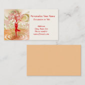 Yoga Tree of Life Zen Balance Visitenkarte (Vorne/Hinten)