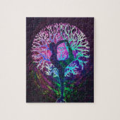 Yoga Tree Peace Rainbow Puzzle (Vertikal)