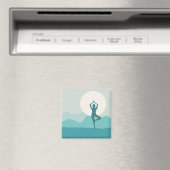 Yoga Tree Pose Magnet (In Situ (Geschirrspüler))