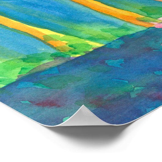 Yoga Tree Pose Poster (Ecke)