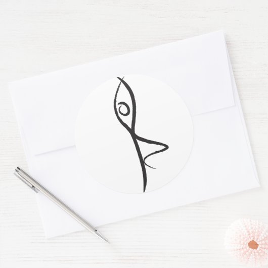 Yoga Tree Pose Sticker (Umschlag)