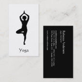 Yoga Tree Pose Visitenkarte (Vorne/Hinten)