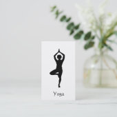 Yoga Tree Pose Visitenkarte (Stehend Vorderseite)
