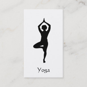 Yoga Tree Pose Visitenkarte