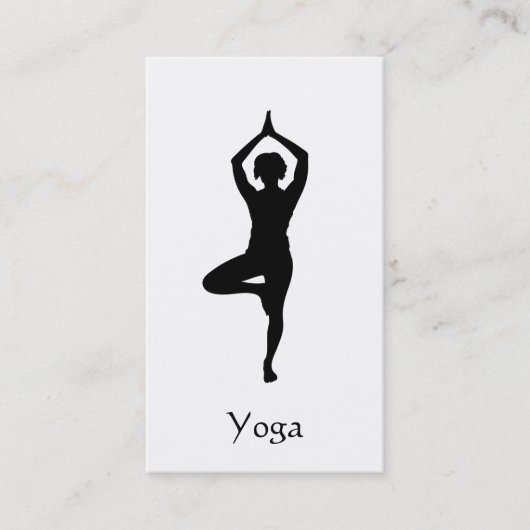 Yoga Tree Pose Visitenkarte (Vorderseite)