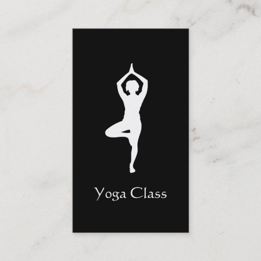 Yoga Tree Pose Visitenkarte (Vorderseite)