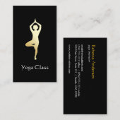 Yoga Tree Pose Visitenkarte (Vorne/Hinten)